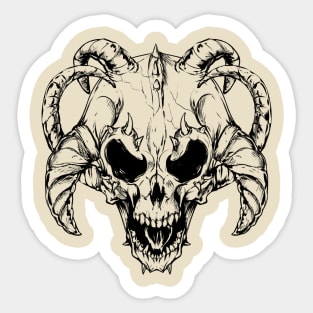 devil skull Sticker